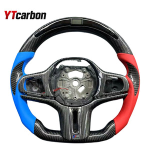 Volante LED de fibra de carbono YTcarbon para BM-<span class=keywords><strong>W</strong></span> 1 2 3 4 5 Series M3 M4 M5 X3M X4M X5M X6M Z4 F40 G20 G80 G30 G60 F90 G22 G82 - Product Image 2