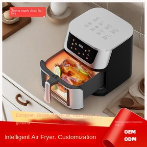 Four à frire à air chaud multifonction intelligent en acier inoxydable de plus de 6 L, sans huile, avec contrôle numérique et fenêtre de visualisation, pour usage domestique - Product Image 3
