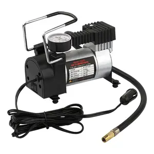 Compresseur d'air électrique portable pour pneus de voiture, avec double cylindre, mini pompe à air, robuste, de haute qualité, dc 12v, 5 pièces