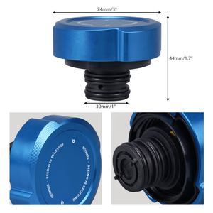 BEVINSEE, cubierta de tanque de agua de repuesto para refrigeración, tapa de tanque de radiador de aluminio para <span class=keywords><strong>BMW</strong></span> X5 E53 3.0i 2000-2006 - Product Image 2