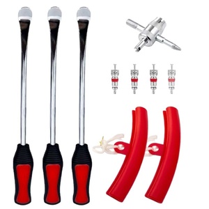 ערכת תיקון צמיגים רב תכליתית לאופנועים עם מוט חילוץ, כף, מוט נדנדה - ערכת כלי תיקון רכב מקורית עם תיק כלים - מיוצר בסין - Product Image 5