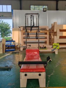 เครื่องออกกำลังกายโยคะพิลาทิส เสริมสร้างกล้ามเนื้อแกนกลางลำตัว ทำจากไม้เมเปิล  เตียงพิลาทิสแกนกลางลำตัว  ทาวเวอร์พิลาทิส  เรฟอร์มเมอร์พิลาทิสพร้อมทาวเวอร์ - Product Image 5