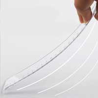 Règles droites transparentes en plastique BoYing, double mesure en pouces et en cm, 30 cm, 20 cm, 15 cm, outils de mesure, fournitures scolaires, promotion