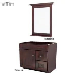 US Warehouse Stock No MOQ Direct Delivery Cherry Shaker Wooden Bathroom Vanities Modern Bathroom Vanity Ready To Assemble