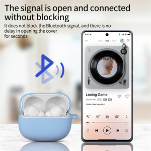 Nueva funda protectora mate de silicona suave para auriculares para <span class=keywords><strong>Xiaomi</strong></span> <span class=keywords><strong>Redmi</strong></span> Buds 6 Pro, funda antiarañazos y antipolvo con gancho - Product Image 6