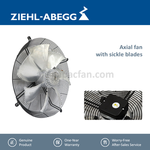 พัดลมระบายความร้อน ZIEHL-ABEGG FN056-VDK.4M.V7P2 164471 IP54 กันน้ำ สำหรับหอทำความเย็น เครื่องปรับอากาศภายนอกอาคาร และปั๊มความร้อน - Product Image 6