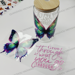 Autocollant de dessin animé personnalisé UV DTF prêt à transférer pour 20 oz 16oz tasses tasses gobelets autocollants lavables de Noël - Product Image 5