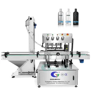 Fully Automatic Capping Machine High-Speed Lidding Machine Lotion Liquid Washing Detergent Glass Plastic Metal Lid Spray Cap