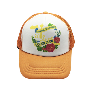 Grossiste Direct Usine Casquette de Baseball Personnalisée à 5 Panneaux Bleue Bicolore en Maille Nylon Style Trucker pour Adultes et Enfants - Product Image 4