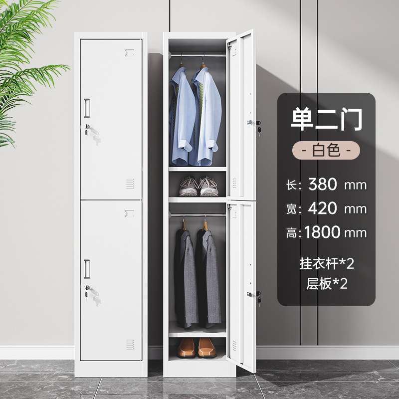 Single two-door locker [white]