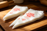 100 pièces/sac, Tailles S M L, Poches à douille jetables à soufflet latéral en PE de qualité alimentaire pour la décoration de gâteaux, glaçages, fondants et crèmes