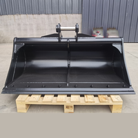Rainbow Factory OEM MB-1200 Cylinder Mud Bucket 1200mm Jaw Opening Dual Fit 1-80T Excavators untuk Pembersihan Lumpur & Penggalian Parit.