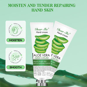 Loción de <span class=keywords><strong>crema</strong></span> de manos hidratante para el cuidado 24H, Dear She's Natural Plant Aloe Vera, reparación, suaviza el cuidado de la piel - Product Image 3