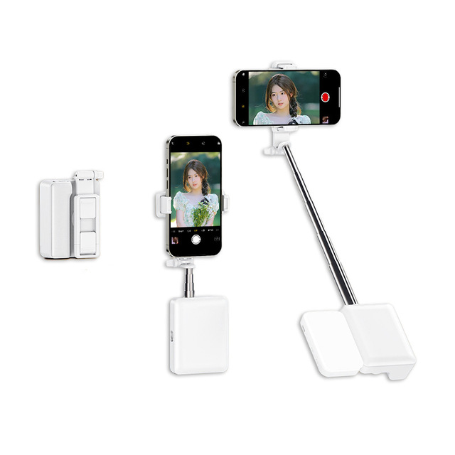 Phone Selfie Stick Fill Light Desktop Outdoor Plastic Live Streaming Handheld Anti-Shake Stabilizer Travel Essential Tool