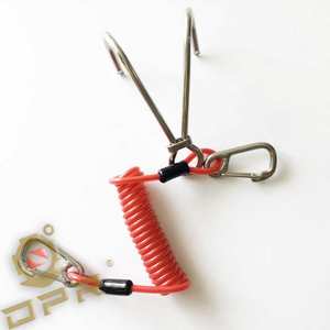 DPR Scuba <span class=keywords><strong>Divers</strong></span> Multicolor Rojo Azul Verde Púrpura Gancho de arrecife de acero inoxidable con cordón flexible duradero - Product Image 2