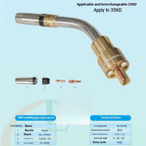 Binzel 35-KD pistola de soldadura refrigerada por aire 35-KD pistola de soldadura automática refrigerada por aire - Product Image 2