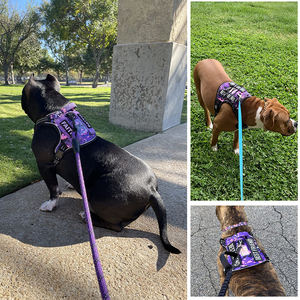 Réglable Réfléchissant Heavy Duty Violet Tactique Pet Poitrine Harnais Gilet No Pull <span class=keywords><strong>Camo</strong></span> Formation Service Poignée pour Grand Moyen - Product Image 5