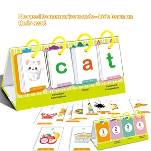 แฟลชการ์ดคำศัพท์สำหรับเด็ก<span class=keywords><strong>อนุบาล</strong></span>, แฟลชการ์ดโฟนิคส์สำหรับเด็ก, แผนภูมิเกม<span class=keywords><strong>คำ</strong></span><span class=keywords><strong>ศัพท์</strong></span> CVC แบบพกพา, เกมโฟนิคส์เพื่อการเรียนรู้ในห้องเรียน - Product Image 3