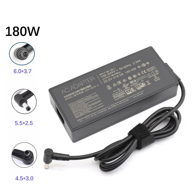 180W 20V 9A 4.5*3.0MM/5.5*2.5MM/6.0*3.7MM ADP-180TB H Laptop Power Adapter Charger for Asus ROG Zephyrus G14 G15 TUF Gaming F15