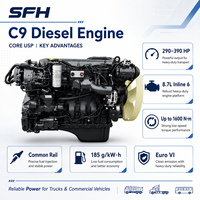 Moteur diesel SCDC Original SFH C9.320 8.7L 320HP avec ECU de remplacement pour FPT CURSOR 9 pour camion lourd, camion benne, camion malaxeur