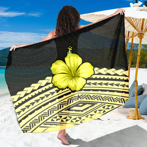 All'ingrosso parei tribale polinesiano ibisco tropicale stampa floreale Sarong Multi Wear mare <span class=keywords><strong>lungo</strong></span> costume da bagno avvolgente Cover up <span class=keywords><strong>Pareo</strong></span> - Product Image 2