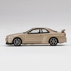 Modèle de voiture miniature en alliage moulé sous pression à l'échelle 1/64, Skylnie Gtr R34 Mspec, modèle de voiture jouet - Product Image 2