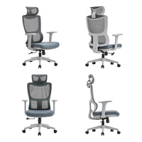 Chaise de bureau ergonomique en maille moderne pivotante de conception exécutive pour un confort accru, vente en gros de chaises de bureau en maille pour le télétravail