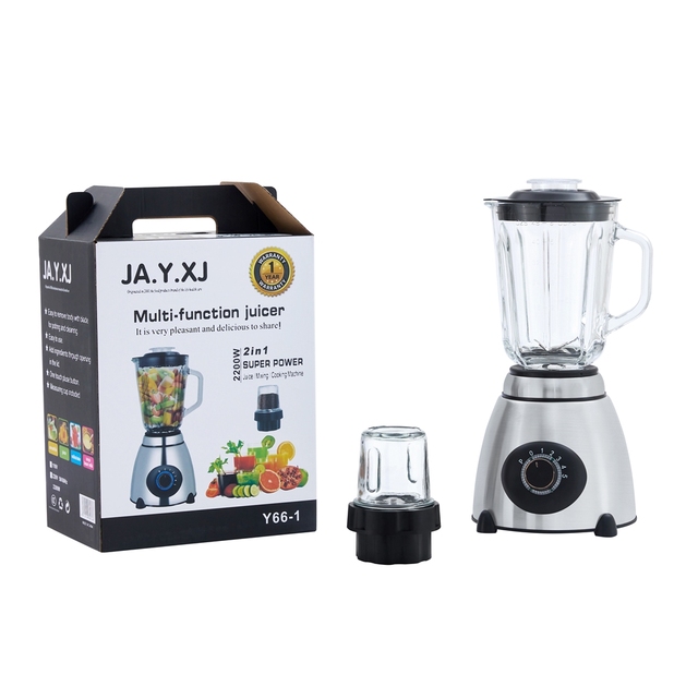 Modern Household Kitchen Appliance Blender with Smoothies Portable Stainless Steel Blender Cup Grinder 5 Speeds Multifunctional