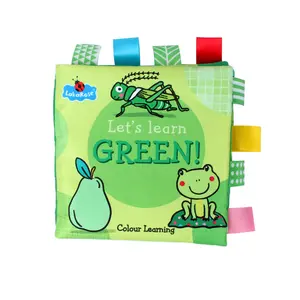 Biliş yeşil şeyler bez kitap bebek kavrama kitap L017H