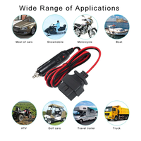 Boîtier femelle OBD 16 broches pour voiture, 10A 12-24V, conducteur en cuivre, certifié RoHS, prise allume-cigare HKKUNCAN HKKC-CL-0003