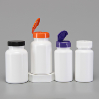 Service tout-en-un : flacon en plastique HDPE de 150 ml et 225 ml pour produits pharmaceutiques, de santé et de vitamines