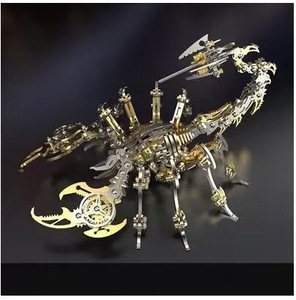 Modèle <span class=keywords><strong>mécanique</strong></span> authentique Scorpion Démon à assembler en <span class=keywords><strong>métal</strong></span>, <span class=keywords><strong>puzzle</strong></span> <span class=keywords><strong>3D</strong></span> éducatif, jouet DIY, 454 pièces, décoration statique, cadeau - Product Image 5