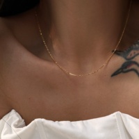 Nouveau Collier Dazan Été 2027 en Acier Inoxydable Plaqué Or PVD 18 carats, Style Minimaliste Chaîne Serpent Torsadée Superposée