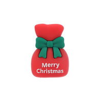 Taille-crayon en PVC souple pour enfants, forme mini mignonne en époxy, marque YJ, Noël, nouveau, Père Noël, chaussette, chapeau, arbre, boîte cadeau