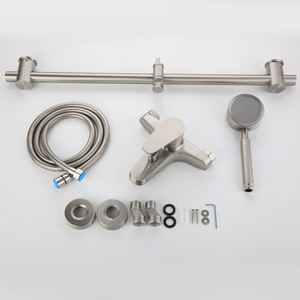 Robinet mitigeur de douche pour baignoire en acier inoxydable 304, trois voies, installation encastrée simple - Product Image 2