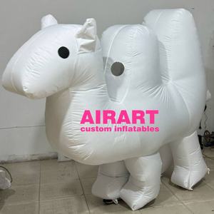 Accessoires de costume d'animaux blancs robe de mascotte de chameau gonflable à vendre - Product Image 2