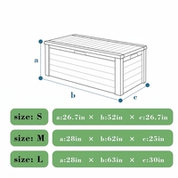 Housse de boîte de rangement pour terrasse en tissu Oxford imperméable, anti-poussière et résistant à l'usure, marque MUSE, directement de l'usine, tailles et logos personnalisables