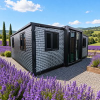 Maison conteneur pliable de 20 pieds entièrement meublée, prête à l'emploi, 2 chambres avec cuisine et salle de bain pour la vie de famille
