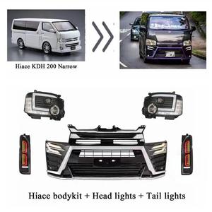 MARVELAND Kit de carrocería para parachoques delantero, accesorios para automóviles, modificación exterior para Hiace Serie 200 2016-2022 - Product Image 1