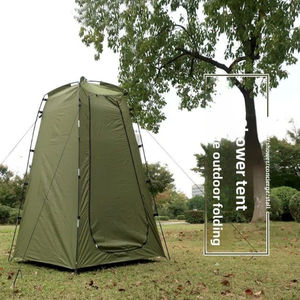 Tente de douche automatique à cadre double couche, légère, en polyester, résistante aux UV, pour toutes les saisons, camping en plein air, toilettes mobiles - Product Image 3