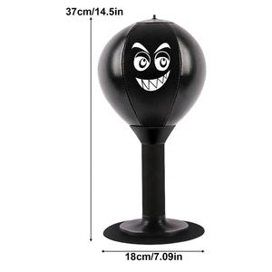 Wellshow Sport Desktop Saco de boxeo Stress <span class=keywords><strong>Buster</strong></span> con ventosa Heavy Duty Stress Relief Ball Desk Boxing <span class=keywords><strong>Punch</strong></span> Ball - Product Image 2