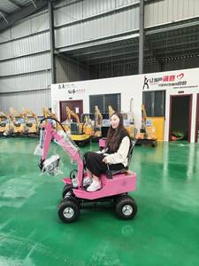 Дешевый мини-экскаватор Hyundai с дистанционным управлением, электрический колесный экскаватор-погрузчик для развлечений - Product Image 5