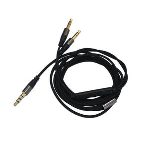 สายหูฟังเหมาะสำหรับหูฟัง <span class=keywords><strong>Sol</strong></span> <span class=keywords><strong>Republic</strong></span> พร้อมการควบคุมระดับเสียงของไมโครโฟน3.5มม. ถึง2.5มม. - Product Image 1