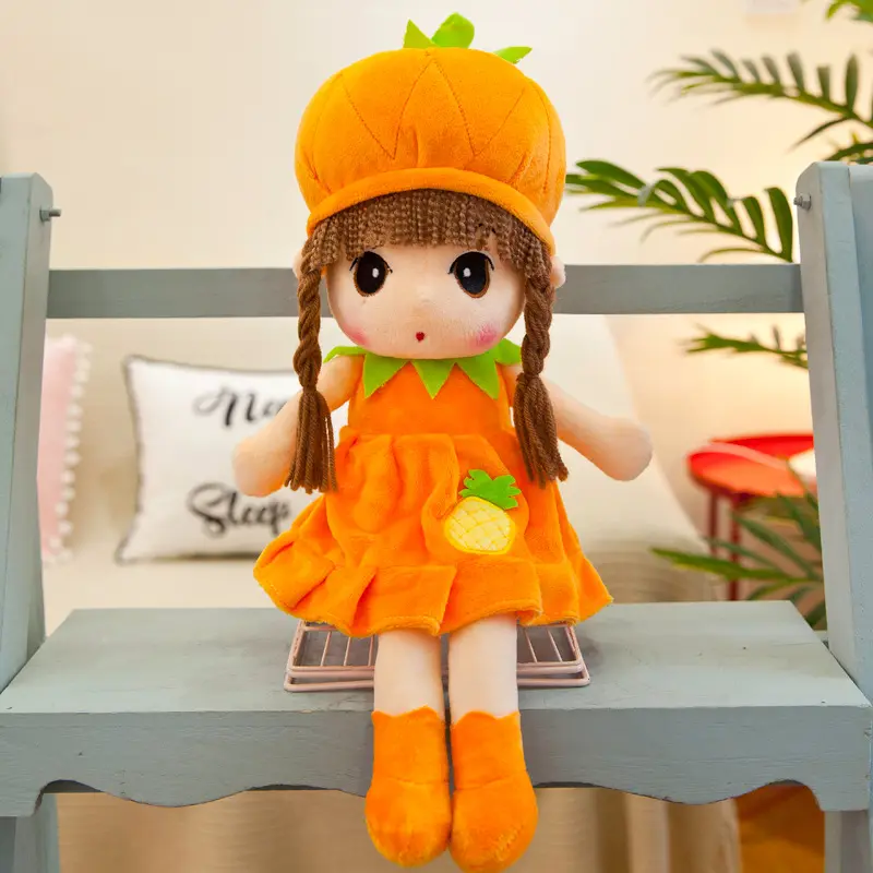 Songshan Brinquedos personalizados bonecos de pano atacado morango uva abacaxi brinquedo de pelúcia dos desenhos animados bonito série de frutas boneco de pano presente da menina de pelúcia