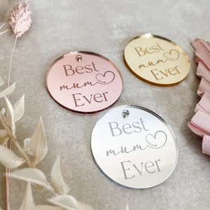 Honey And Sweetness Mother's Day <b>Acrylic</b> Cake Toppers <b>Mirror</b> Finish 1.3Mm Thickness For Cake Decorating - Product Image 2