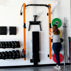 Cable Crossover Power Rack con Barra per <span class=keywords><strong>Trazioni</strong></span> a Muro Pieghevole Multifunzione Attrezzatura da Palestra per Allenamento della Forza e Body Building - Product Image 4