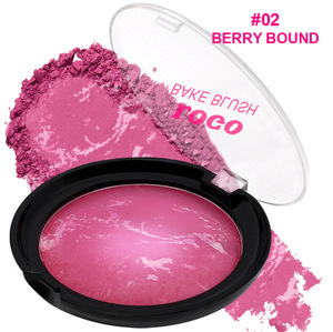 Fard à joues en poudre cuite personnalisé avec logo, longue tenue, imperméable, haute pigmentation, couleur personnalisée, motif floral, fini mat, brillant, scintillant pour le visage - Product Image 4