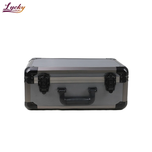 Aluminum <strong>Case</strong> with Customizable Foam Insert Hard Shell Carrying <strong>Case</strong> Portable Protective Storage Tool Box for Travel - Product Image 3