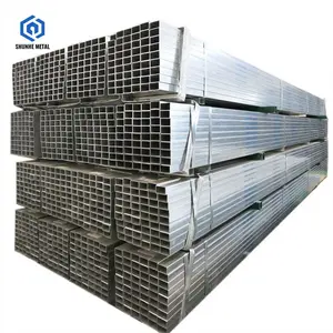 Rechthoek Hot-Dip Gegalvaniseerde Holle Sectie Zwart Squa 40X60 3X4 20X40 Mm Gegalvaniseerde Prijs 10Mm Gi Rechthoekige Stalen Buis