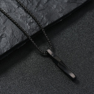 Collana Lunga a Spirale Personalizzata Hip Hop in Acciaio Inossidabile <span class=keywords><strong>da</strong></span> Uomo/Ragazzo, con Ciondolo e Catena a Maglia Box, Accessorio Gioiello per Maglione - Product Image 4